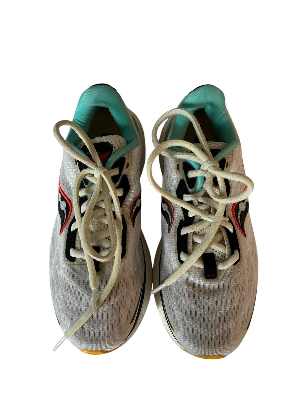 Saucony Triumph 19 White Vizi Running Shoes Sneakers Women’s Size 6 S10678-84